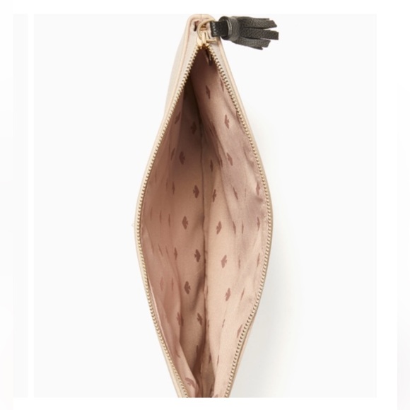 NWT! Kate Spade Black Leather Clutch - Picture 3 of 5